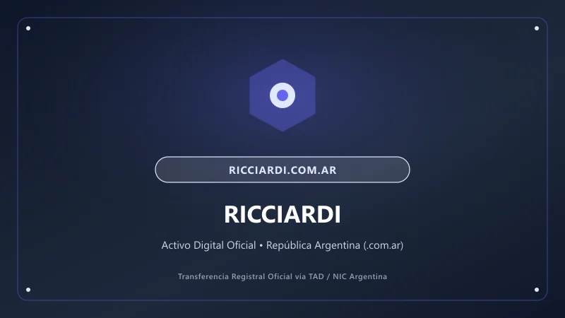 Composición visual de Ricciardi para el portal ricciardi.com.ar